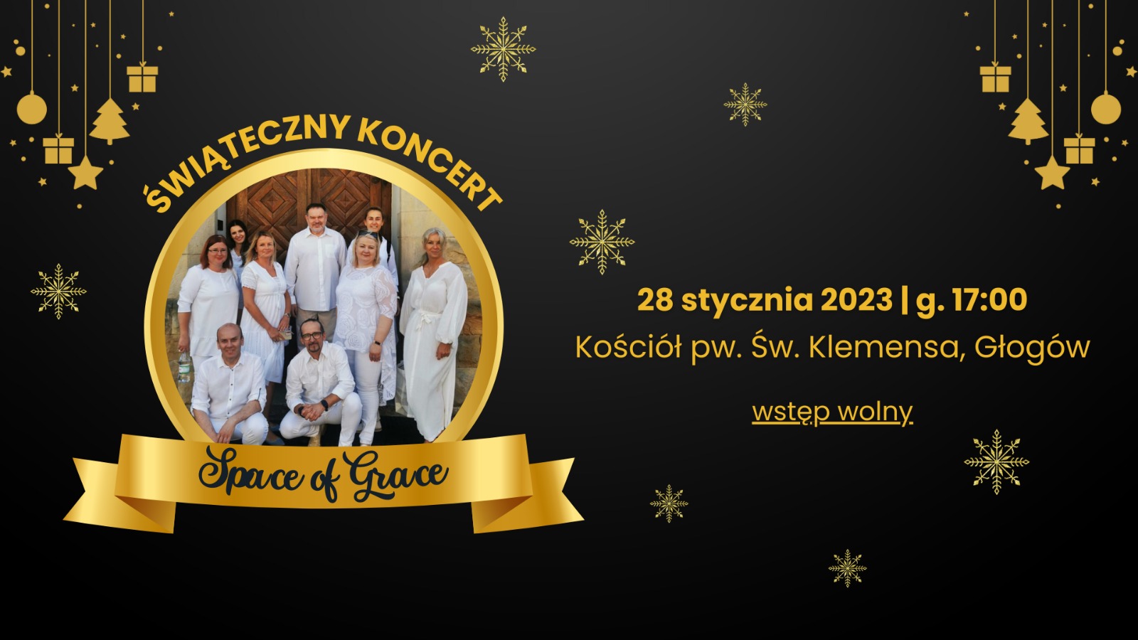 Ilustracja wprowadzenia: KONCERT KOLĘD I PASTORAŁEK - CHÓR GOSPEL SPACE OF GRACE